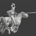 Medieval Danish King Valdemar charging on horse image