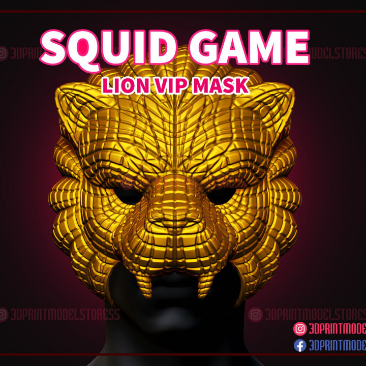 Squid Game Lion Vip Mask