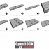 Diamond Plate Flor Tiles, OpenLOCK Modular Industrial Terrain Tiles Expansion Set image