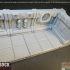 Upper Level Floor Edge with Grate Tile, OpenLOCK Modular Industrial Terrain Tiles Expansion Set image