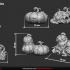 Pumpkin mimics set 6 miniatures pre-supported image