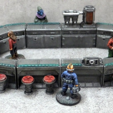Picture of print of Sci-fi Scenery - Modular Cantina and Bar [Support-free]