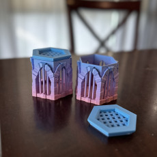 Picture of print of Dice Jail Low Poly Support Free