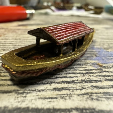 Picture of print of Traditionnal oriental boat - Age of Sigmar Bolt Action Flames of War scenery terrain wargame Modern