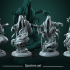 Specters set 4 miniatures 32mm pre-supported image