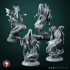Specters set 4 miniatures 32mm pre-supported image
