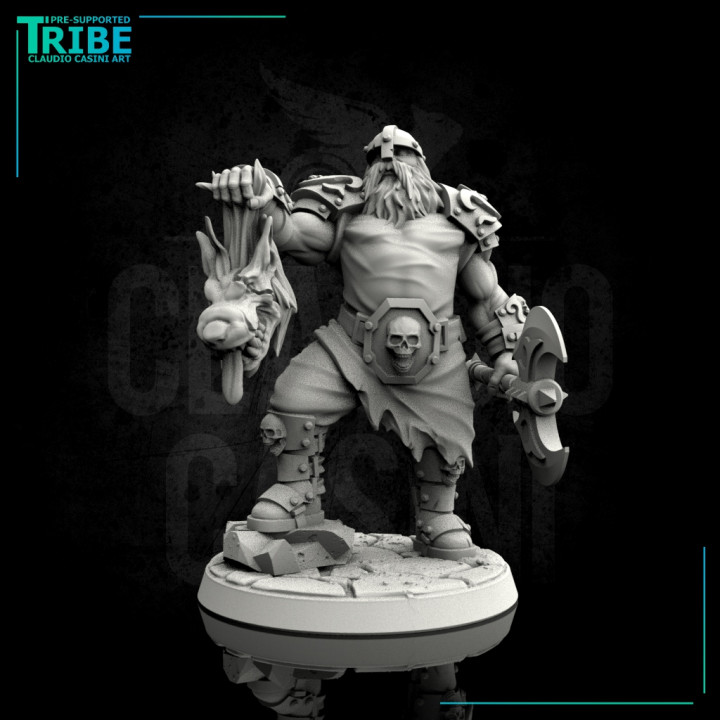 $3.90Male human old warrior with axe (0054)