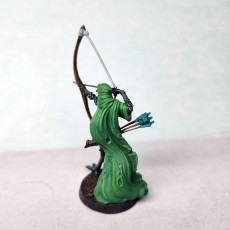 Picture of print of Kenku Ninja - Archer - PRESUPPORTED - 32mm scale - Illustrated & Stated