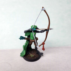Picture of print of Kenku Ninja - Archer - PRESUPPORTED - 32mm scale - Illustrated & Stated