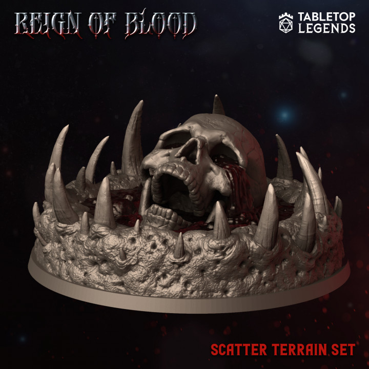 Demonic Scatter Terrain Set - Tabletop Legends's Cover