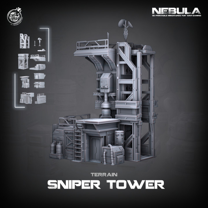 Sniper Tower (Pre-Supported) | Nebula's Cover