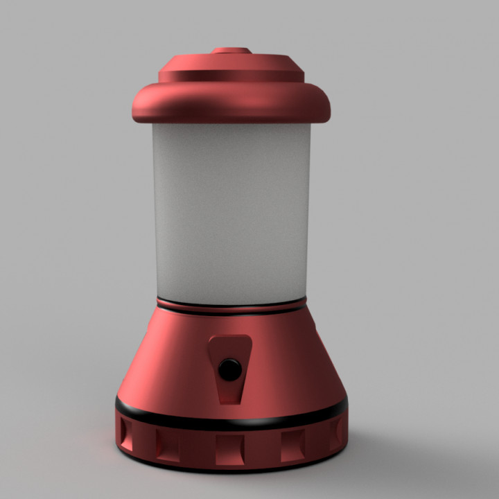 Camp lamp cylindrical