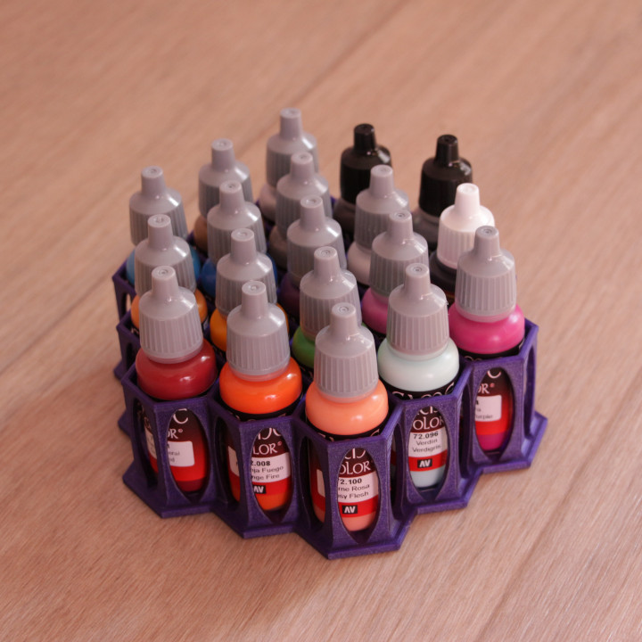 Model Paint Stand for 25mm Bottles (Vallejo / Army Painter)