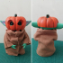 Pumpkin mask for baby Yoda image