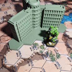 Picture of print of Sci-Fi Building 19 with Hex Base SFHB019