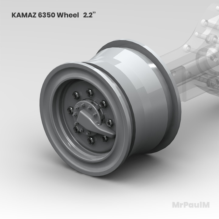 KAMAZ 6350 8x8: Wheel 2.2 inch