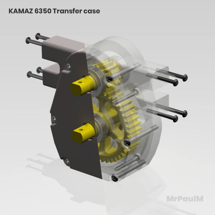 KAMAZ 6350 8x8: Transfer case