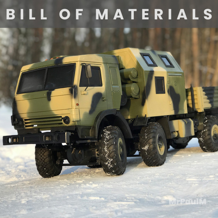 KAMAZ 6350 8x8: Bill of materials