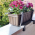 Storm-proven flowerbox holder for thick-walled balcony image