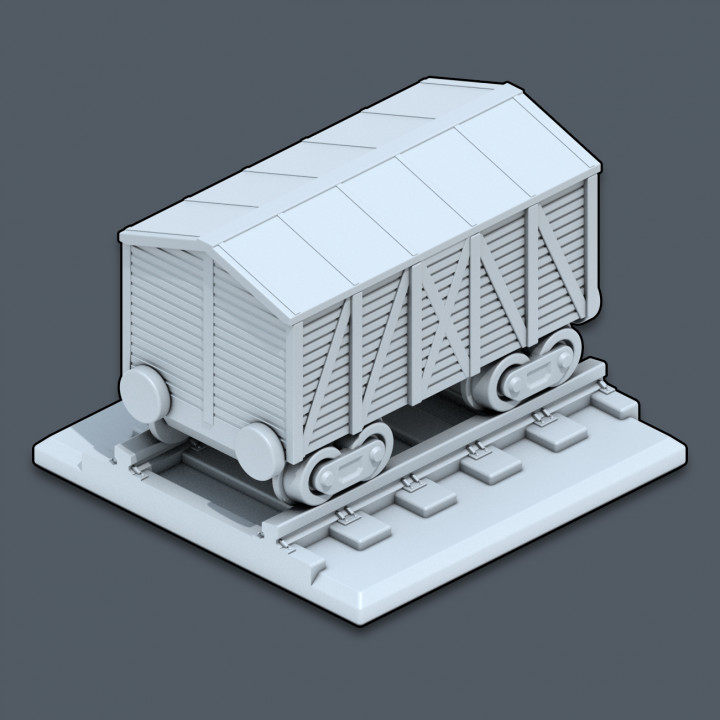 Livestock Car - Trains & Rails World - STL files for 3D printing's Cover