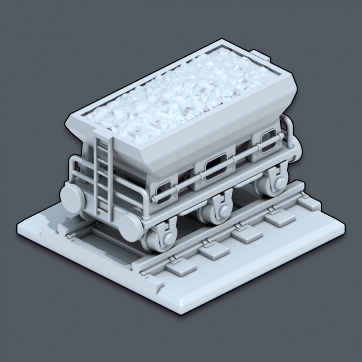 Ore Car - Trains & Rails World - STL files for 3D printing's Cover