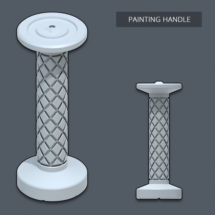 Free STL file Miniature Painting Handle 🖼️・3D print model to download・Cults