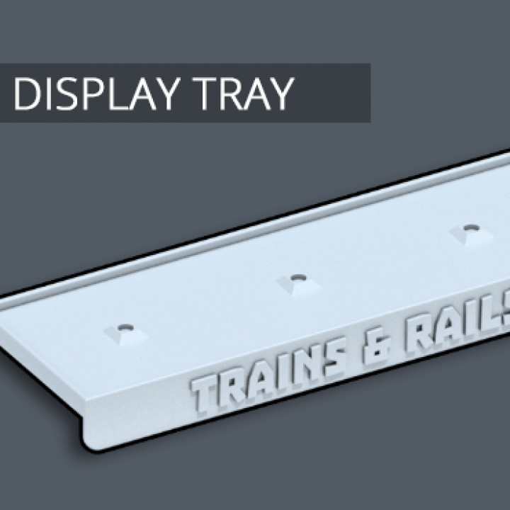 Display Tray - Trains & Rails World - STL files for 3D printing's Cover