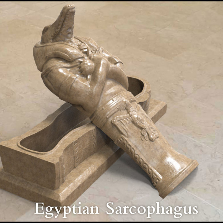 $6.00Egyptian Sarcophagus -Crocodile Pharoah