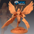 Seraphim Angel Rising Spear / Six Winged Female Celestial / Heavenly High Guardian image