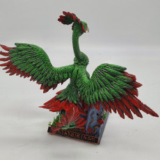 Picture of print of Peacock Griffin Intimidating / Exotic Gryphon / Rare Flying Hybrid Encounter