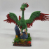 Peacock Griffin Intimidating / Exotic Gryphon / Rare Flying Hybrid Encounter print image