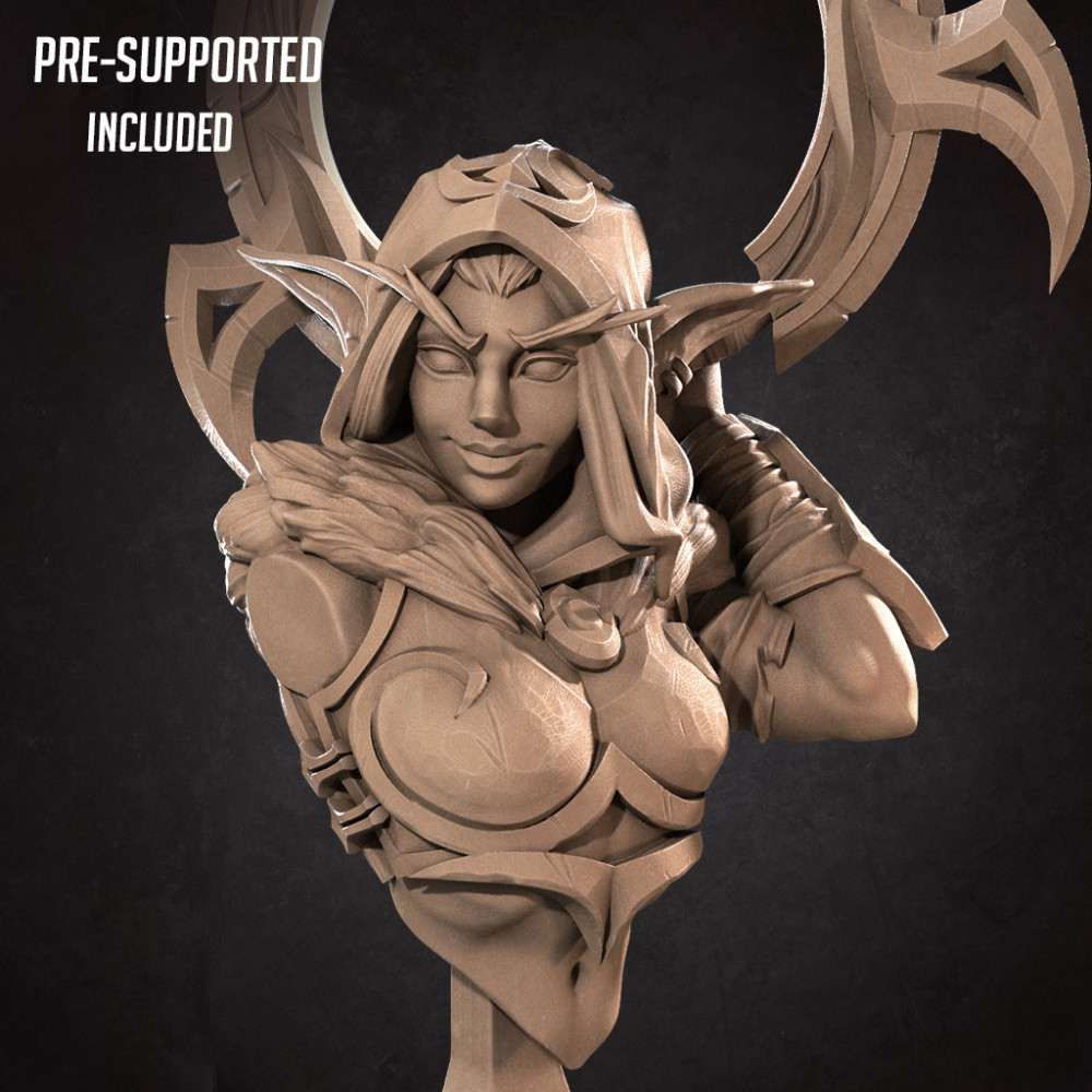 Image of (Bust) Eve, the Rogue Night Elf (2 Versions)