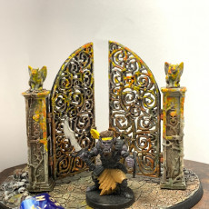 Picture of print of LegendGames Gothic Graveyard Gates - openable