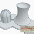Modern Building 12 with Hex Base: Nuclear Power Plant MHB012 image