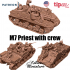M7 Priest with crew - 28mm for wargame image