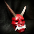 Oni Devil Mask - High Quality Details -  Halloween Cosplay print image
