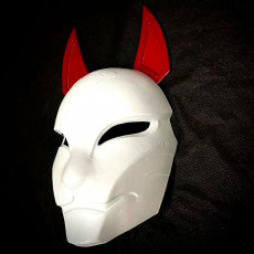 Picture of print of Demon Kitsune - Japanese Mask - High Quality Details - Halloween Cosplay