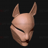 Demon Kitsune - Japanese Mask - High Quality Details - Halloween Cosplay image
