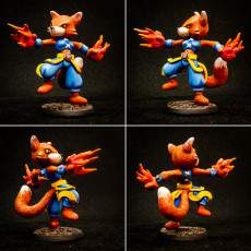 Picture of print of Fox Wizard (pre supported included)