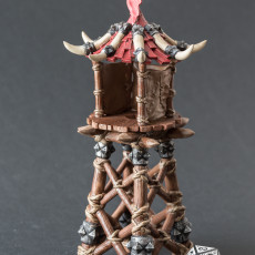 Picture of print of Orc Watch Tower RESIN and FDM versions
