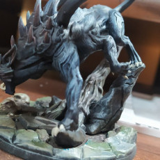 Picture of print of Shargat on Stalkerfiend - Bonegnasher Gnolls Hero & Mount