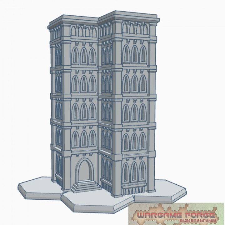 $3.00Gothic Building 36 with Hex Base GHB036
