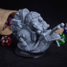 Picture of print of Mounted Tortle Miniature - Pre-Supported