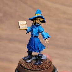 Picture of print of Witch Apprentice Spell Book / Child Sorceress / Small Female Wizard