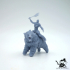 Bear Rider – Large Bear with Barbarian Rider (2 inch/50 mm base, 2 inch/50 mm height miniature) image
