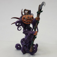 Picture of print of Pumpkin Reaper Scythe / Scarecrow Ghost / Jack O Lantern / Halloween Spirit