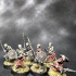 Skeleton Horde - Spearmen (Set of 5 x 32mm scale presupported miniatures) print image
