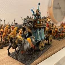Picture of print of Arcane Cannon on Chariot - Highlands Miniatures