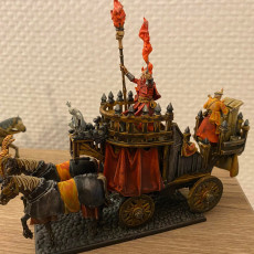 Picture of print of Arcane Cannon on Chariot - Highlands Miniatures