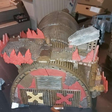 Picture of print of Warpzel-1A. Orc Settlement. 3D Printing Designs Bundle. Futuristic / Orc / Xenos/ Scifi Buildings. Terrain and Scenery for Wargames